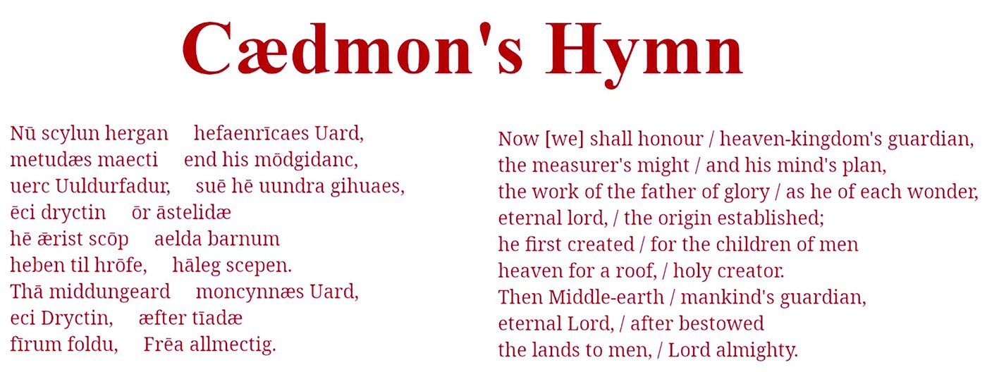 The History of the English Language
