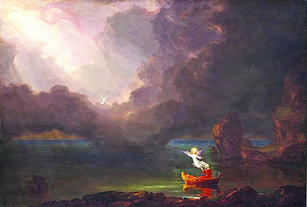 Thomas Cole painting showing old age