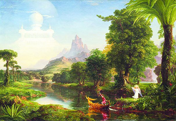 Thomas Cole painting showing youth